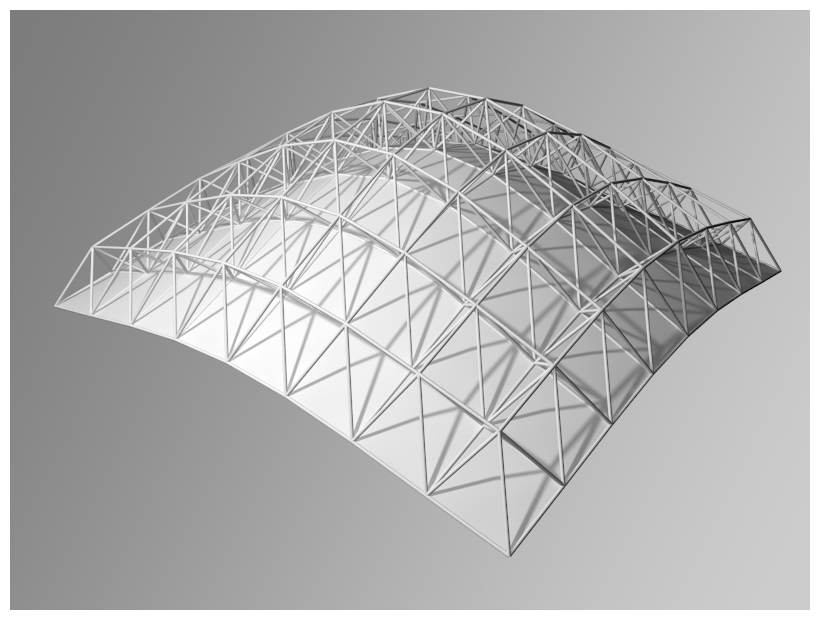 curved space frame curved space frame